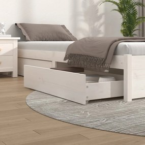 Cassettoni Da Letto 4 Pz İn Legno Massello Di Pino Bianco /