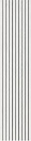 Set 10 Pezzi Pannello Decorativo a Listelli Doghe 120x30 cm in PVC Bianco...