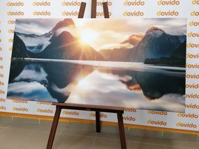 Stampa su tela – Milford Sound all'alba