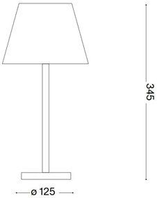 Ideal Lux - Lampada LED dimmerabile touch LOLITA LED/2,8W/5V IP54 marrone