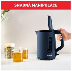Bollitore blu scuro in plastica 1,7 l KO2M0410 - Tefal