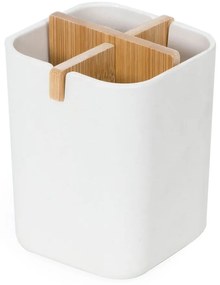 Organizzatore da bagno bianco Ecologic, 8,4 x 7,8 cm - Compactor