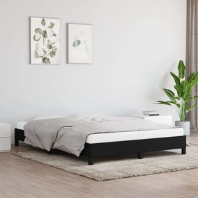 Giroletto Senza Materasso Nero 140x190 Cm İn Tessuto /