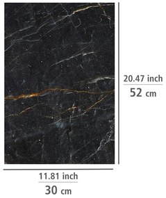 Set di copri fornelli in vetro temperato 2 pz 30x52 cm Marble – Allstar