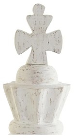 Statua Decorativa DKD Home Decor Bianco Marrone Nero Pedine Scacchi Loft 12 x 12 x 48 cm (2 Unità)