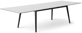 Tavolo da pranzo pieghevole bianco e nero con piano bianco 100x210 cm Meza - Hammel Furniture