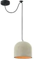 Lampada pendente Loft in Metallo Broni Nero