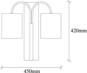 Lampada da parete in metallo nero Opviq luci Aristo - Opviq lights