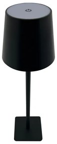 Lampada da tavolo LED dimmerabile touch 5W 5V USB 1200mAh nera