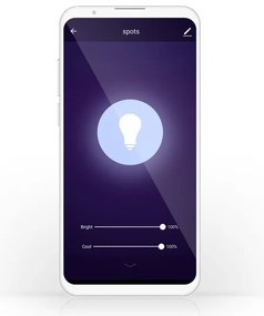 NedisWIFILRW10E27-LED Lampadina dimmerabile SmartLife E27/9W/230V Wi-Fi 2700-6500K