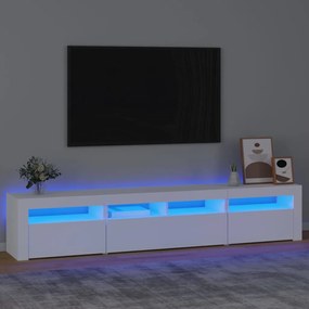 Mobile Porta Tv Con Luci Led Bianco 210x35x40 Cm /