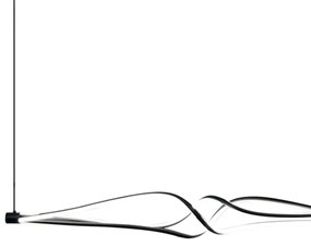 Lampadario LED a sospensione con filo TWISTER LED/56W/230V nero