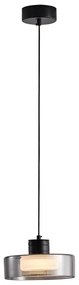 Lampadario LED a sospensione con filo LED/8W/230V 3000K nero/fumé pr. 20 cm