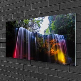 Quadro in vetro Cascata Natura 100x50 cm