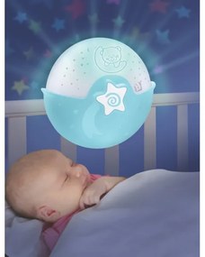 Infantino - Lampada per bambini piccola con proiettore 3xAA blu