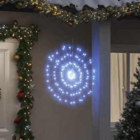 Illuminazioni di Natale Galassia 140 LED 2pz, 4pz, 8pz - Multicolore e Bianco 17 cm, Bianco Freddo / 2pz