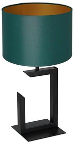 Lampada da tavolo 1xE27/60W/230V 45 cm verde/oro