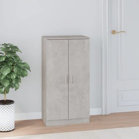 Scarpiera Grigio Cemento 55x35x108 Cm İn Legno Multistrato /