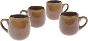 Tazze in set per espresso marroni in ceramica 4 pz 100 ml – Dakls