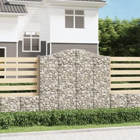 Cesto Gabbione Ad Arco 200x50x180/200 Cm Ferro Zincato /