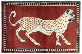 Gabbeh Tappeto persiano 150 x 100 Rosso (Iran) Annodato A Mano