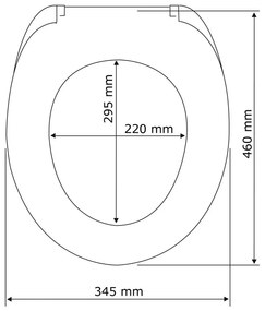 Sedile per wc bianco con chiusura facilitata , 47 x 35,5 cm Calla - Wenko