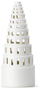 Portacandele natalizio in ceramica bianca Lighthouse, ø 9 cm Urbania Lighthouse High Tower - Kähler Design