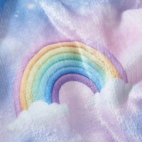 Coperta per bambini blu e rosa in micropile 130x170 cm Candy Unicorn – Catherine Lansfield