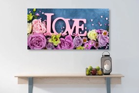 Stampa su tela – Con scritta Love