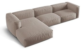 Divano angolare componibile beige (angolo sinistro) Martina - Micadoni Home