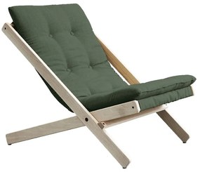 Sedia pieghevole Raw/Olive Green Boogie - Karup Design