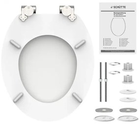 Schütte 84100-A - Copriwater bianco SoftClose in MDF (legno)