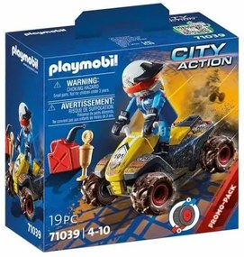 Playset Playmobil City Action Offroad Quad 19 Pezzi 71039