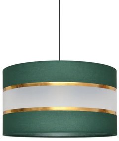 Lampadario a sospensione con filo HELEN 1xE27/15W/230V diametro 35 cm verde/oro