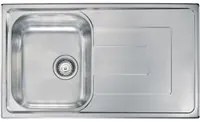 Lavello COMO 86X50 1 vasca + gocciolatoio ACCIAIO INOX 010143.X2.01.2028