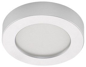 Prios Plafoniera LED Edwina, argento, 18 cm, CCT, IP44