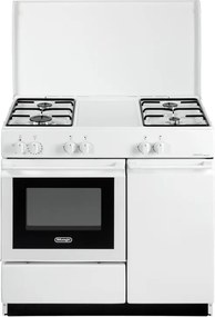 Cucina a gas con forno DE'LONGHI SEW 8540 N EDM bianca L 86 x P 50 cm