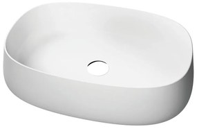 Lavabo da appoggio Paddle rettangolare in ceramica L 60 x P 40 x H 40 cm bianco