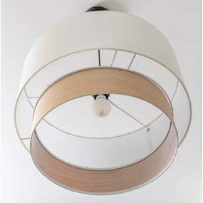 Brilagi - Lampada a sospensione LED su cavo CERIA 1x E27/40W/230V Ø 50 cm bianco/beige