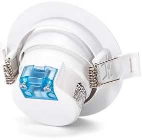 Aigostar - Set da 3 faretti da incasso LED, 5 W, 230 V, 4000 K, Ø 8,5 cm, bianco