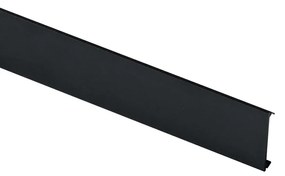 Pannello Copertura Binario Incasso Ego 100Cm Alluminio Nero