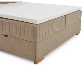 Letto boxspring beige con contenitore 160x200 cm Tambo - Meise Möbel
