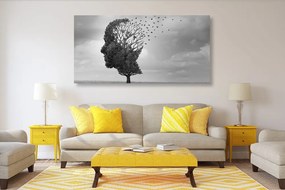 Quadro su tela – Albero in forma di volto