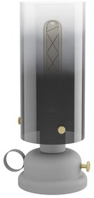 Lampada Da Tavolo Vintage Gargrave Acciaio Grigio 1 Luce E27