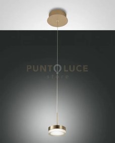 Dunk sospensione 1 luce ottone satinato 3239-40-119