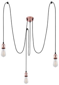 Globo A32-3 - Lampadario a sospensione con filo OLIVER 3xE27/40W/230V ragno