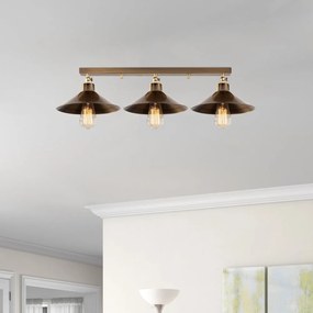 Lampada da soffitto color bronzo con paralume in metallo ø 24 cm Berceste - Opviq lights