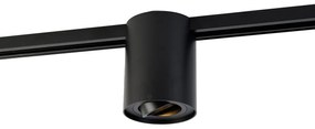 Faretto da binario monofase nero moderno - Iconic Rondoo Up