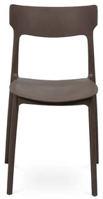 Sedia da esterno marrone in plastica Biá – Bonami Essentials