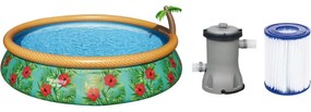 Bestway - piscina gonfiabile tonda palms 457 x H84 cm